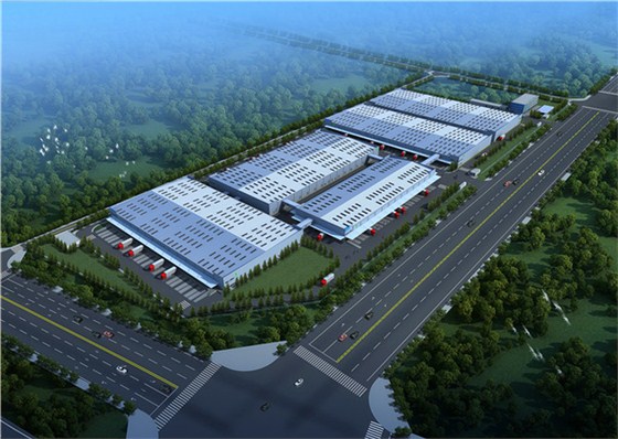 菜鸟仓储基地项目俯瞰图
