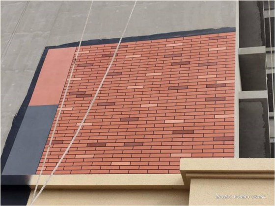 明珠监理莱西紫悦璟园外墙粉刷样板领路实景效果图