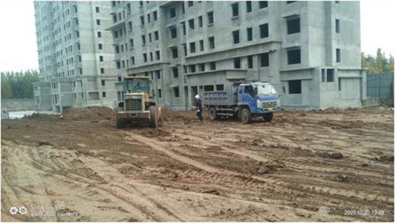 回填土施工作业中