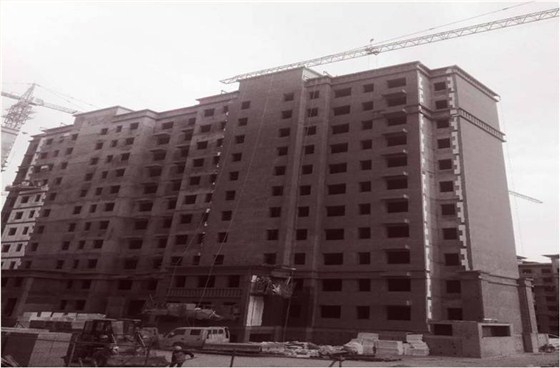 莱西紫悦璟园外墙保温施工进展