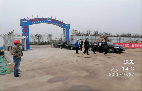 区工信局领导来道恩高分子新材料项目走访调研