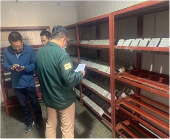 现场检查商砼试块留置情况