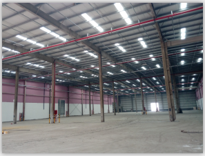 胶州日日顺地面消防工程现场图