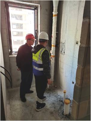 明珠监理现场讲解，提供详细的技术指导